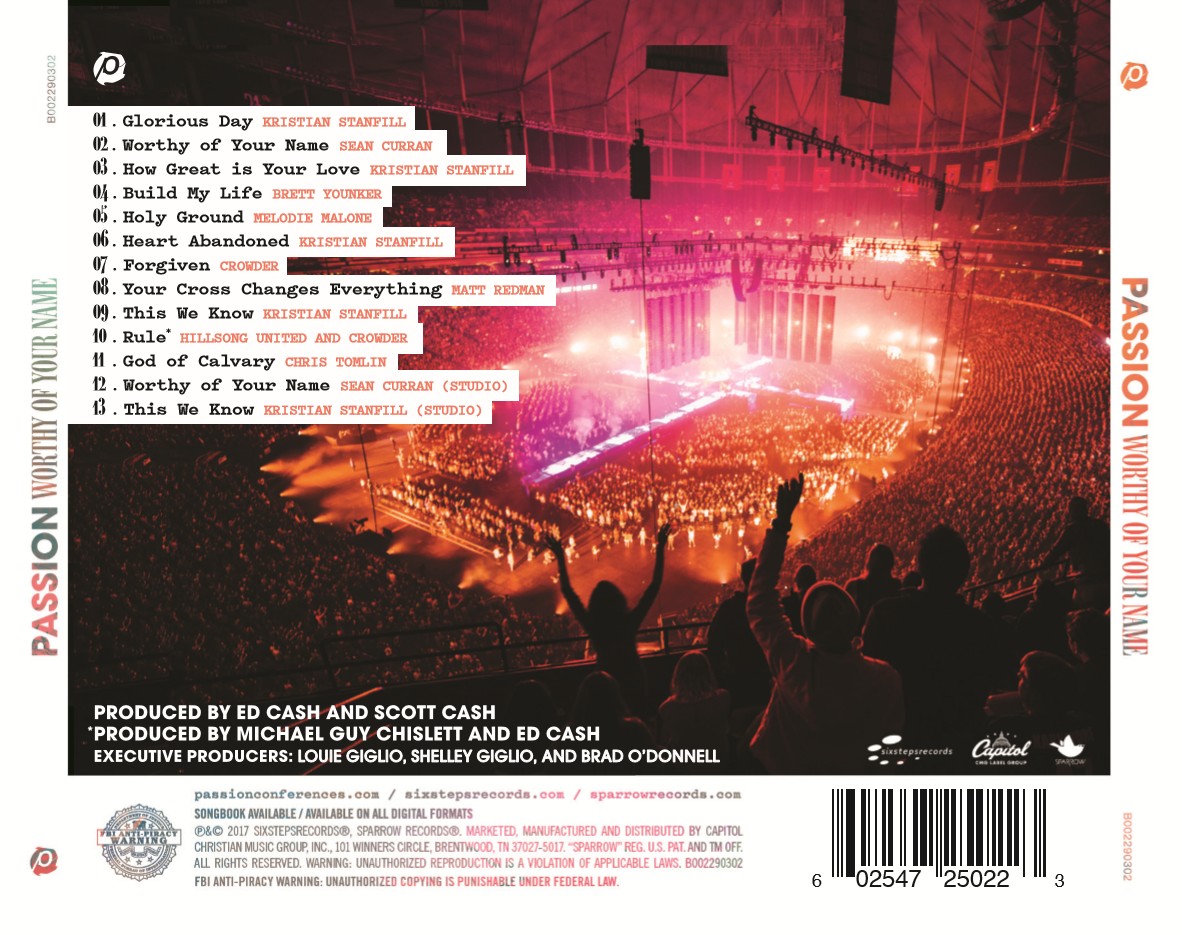 Passion 2017 - Worthy Of Your Name (CD)